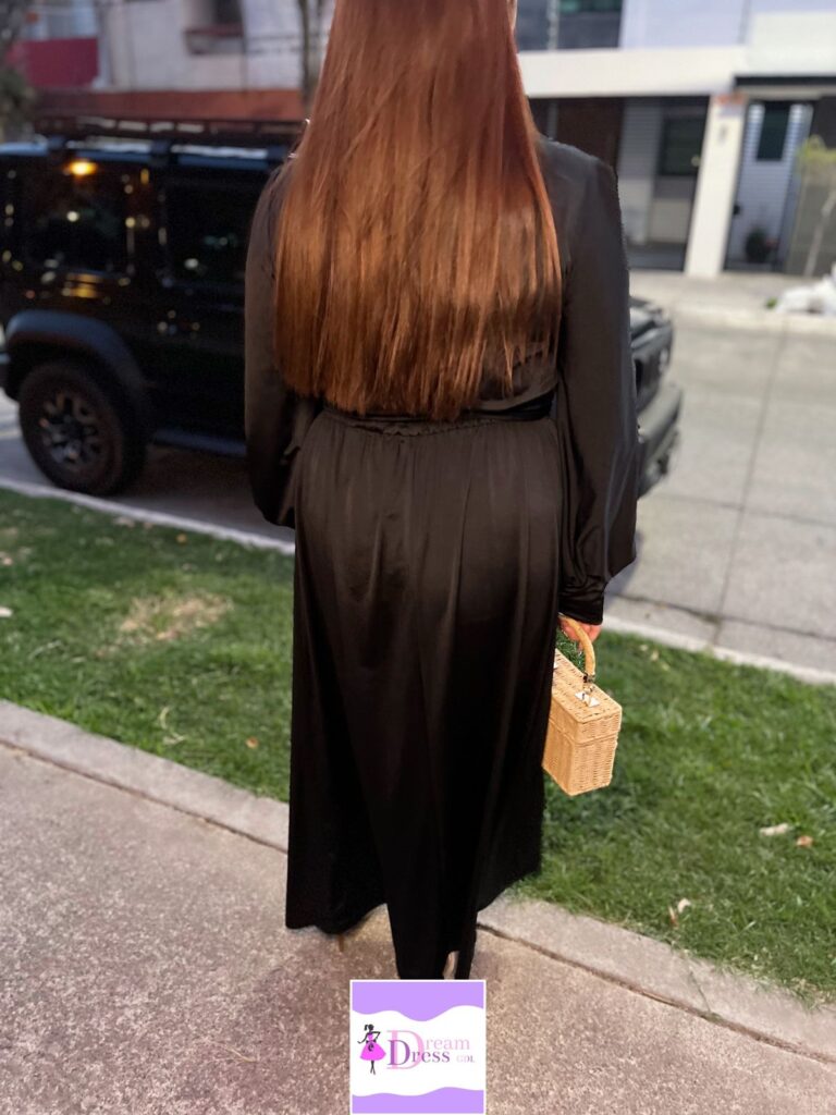 Vestido Negro Satin 1